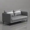 Casa Moderna Simples Apartamento Pequeno Sala de Estar Quarto Aluguel Apartamento Quarto de Dormir Estudo Loja de Roupas Sofá Duplo Pequeno
