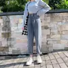Pantalones de pierna ancha mujer 2026 Otoño/Invierno Nuevo Estilo Coreano Retro Rectos Estilo Papá Cintura Alta ins Jeans Estudiante Versátil