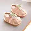 Zapatos Nuevos de Verano para Bebés y Niños Pequeños de 0 a 2 Años Sandalias para Niñas Suela Suave Dibujos Animados Zapatos de Princesa para Bebé Zapatos que Chirrían