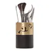 Madera de Cobre Titanio Puro Ceremonia del Té Seis Caballeros Set Juego de Té Accesorios Pinza de Té Completa Herramientas para Preparar Té Cuchillo de Té Adornos de Mesa de Té
