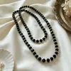 Versátil Moda Collar de Flores Estilo Coreano Cadena de Suéter de Alta Gama Diseño de Nicho para Mujer Colgante de Flor Ojo de Gato Joyería al por Mayor