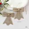 Nuevo colgante de lazo de PC Decoraciones navideñas Accesorios para árbol de Navidad Adornos colgantes Exhibición de ventana con lazo