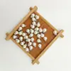 Perla de imitación de agujero medio de aguja única para resaltar el abdomen con accesorios de diamante colgante de perla suelta blanca hecho a mano para bricolaje al por mayor