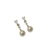 Pendientes de Corazón de Amor con Circonita y Perla para Mujer, Lujo Ligero, Gama Alta, Pendientes Elegantes y con Estilo, Súper Bonitos, Joyería para Orejas Única y Hermosa