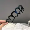 Nueva Diadema de Dientes de Lujo Ligero de Alto Valor para Mujer, Pasador de Malla Ondulado de Verano, Diadema Dulce de Moda y Versátil para Salir