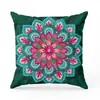 Funda de Almohada Cuadrada Mandala Tótem para Dormitorio Sala de Estar Respaldo de Sofá Funda para Almohada de Siesta (Núcleo No Incluido)