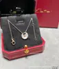 Collar de Amuleto Cartier para Mujer, Chapado en Oro V con Oro Rosa de 18 Quilates, Nácar Blanco, Colgante de Ágata Roja, Collar con Hebilla de Seguridad de la Suerte