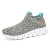 Zapatos Casuales de Hombre y Mujer de Talla Grande Tejidos a Mosca para las Cuatro Estaciones Jinjiang Transfronterizos, Ligeros, de Suela Blanda, para Pareja, Tipo Calcetín Deportivo de Malla