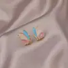 Brincos de Nicho com Zircônia Coreana para Mulheres, Luxo Leve, Sensação de Alta Qualidade, Novos Brincos Versáteis Minimalistas da Moda, Atacado em Estoque