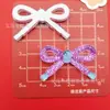 Pajarita de color degradado transparente simulada tipo hielo, accesorios de resina para manualidades para accesorios para el cabello, pinzas para el cabello, fundas para teléfonos, hebillas de zapatos y materiales decorativos
