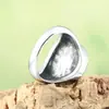 Anillo de estrella de seis puntas de acero inoxidable Joyería para hombre de personalidad europea y americana Anillo de acero de titanio punk retro al por mayor