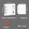 Almacenamiento de Uñas Fresco y Elegante con Doble Cremallera Seleccionado Cuidadosamente Libro Transparente de PVC para Colección de Uñas Álbum de Mini Almacenamiento Desmontable de Hojas Sueltas