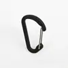 No. 4 hebillas de resorte de alambre en forma de D, hebilla pequeña mini de liberación rápida, gancho externo de aleación de aluminio, accesorio plano para llavero