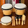 Atacado do Fabricante Tambor Bongo Percussão Infantil Jardim de Infância Orff Materiais Didáticos Brinquedos Infantis Instrumentos Musicais Tambor Bongo