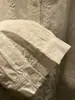 2025 Primavera Novo Estilo Coreano Gola Redonda Bordado Abotoamento Simples Algodão Puro Solto Manga Longa Camisa Feminina Camisa Feminina