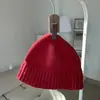 Chapéu de Lã Inverno Feminino Primavera e Outono ins Estilo Coreano Tendência Versátil Novo 2022 Influenciador Red White Chapéu de Pescador de Tricô Inverno
