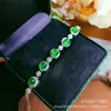 Pulsera de Calcedonia Hielo para Mujer, Color Jade, Diseño de Nicho de Lujo Ligero, Regalo para Novia o Mejor Amiga, Regalo de Cumpleaños, Pulsera de Ágata