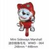 Serie de tamaño pequeño globo de aluminio lindo mini globo de papel de aluminio de dibujos animados bola de onda bola bola dibujos animados dentro
