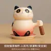 Caneca de Chá Cerâmica Gatinho Fofo para Home Office com Tampa Filtro Caneca Fofa Feminina Personalizada Separação Água Chá