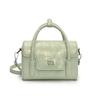 Bolso Cuadrado Pequeño de Mano Simple con Textura Nicho Bolso de Mujer 2025 Verano Nuevo Estilo Retro Color Puro Bandolera de Hombro Único