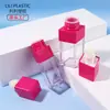 Tubo cuadrado de brillo de labios de 10g hecho a medida de Lili Factory, material de empaque cosmético, tubo de brillo de labios, cepillo cosmético grande, tubo vacío recargable
