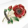 Nuevo Broche Creativo de Aleación Esmaltada de Flor de Amapola, Moderno y Versátil, Pin de Accesorio para Broche de Traje de Mujer