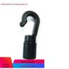 Gancho de Corda Elástica 6mm, Gancho de Corda Elástica de Plástico, Gancho de Plástico, Gancho Preto para Caiaque, Furo para Corda 6.5mm