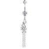 Conjunto de anéis de umbigo de zircônia Amazon piercing corporal joias anéis de umbigo conjunto de 10 peças