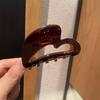 Ácido Acético Estándar de Oro Color Melocotón Francés Chocolate Pinza de Agarre Pinza de Tiburón para el Cabello Horquilla Nuevos Accesorios para el Cabello para Mujeres