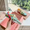 Zapatos de Entrenamiento Moral con Combinación de Colores Miu para Mujer 2025 Nuevos de Cuero Genuino Transpirables Casuales Deportivos Planos Versátiles para Correr Zapatos Forrest Gump