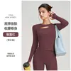 Novo Conjunto de Calças Esportivas Longas Vazadas e Camiseta de Fitness Manga Longa para Mulheres - Treino de Corrida Yoga