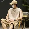 Camiseta sin mangas de marca moderna para hombre 2026 Verano Nuevo estilo Corte de hombro ancho Manga corta Holgada Moda Deportiva Camiseta sin mangas para hombre