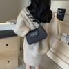 Bolso de Mujer Estilo Coreano Bolso Baguette con Lazo para Niña Nuevo Bolso Casual con Textura Moda Casual Hombro Cruzado