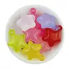 23mm Acrílico Gelatina Agujero Grande Estrella de Cinco Puntas Cuentas Sueltas con Agujero para Colgar Estrella Pulsera Hecha a Mano Accesorios de Joyería DIY