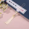 Pendente de Franja de Lótus de Jade Branco Novo Estilo com Contas Marcador de Página Estilo Antigo Sachê Puxador de Bolsa DIY Fabricante Atacado