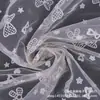 Yarn Americano al por Mayor Malla Flocada Tejido para Velos de Boda Accesorios de Vestimenta Tejido Textil Malla de Tul