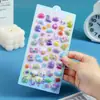 Adesivos Criativos de Relevo Tridimensional para Crianças, Divertidos Adesivos de Bolha de Cristal, Adesivos Decorativos Fofos de Desenho Animado 3D, Presente Atacado