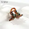 Nuevo Clip para el Cabello de Acetato con Patrón Retro Wjia, Pinza de Tiburón, Set de Alta Gama, Pinza de Resorte, Accesorio para el Cabello, Pinza para el Cabello