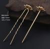 Diy Acessórios Antigo De Cobre Fundido Crisântemo Pequeno Grampo De Cabelo Reto Em Forma De U Pequeno Cabelo Hairpin Acessórios Acessórios De Cabelo Hairpin Material