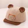 Gorro de Bebé Verano Combinable Gorro de Sol para Niños y Niñas Gorro de Bebé Primavera y Otoño Delgado Estilo Coreano Visera Suave Gorra de Béisbol