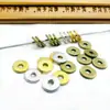 Aleación Galvanoplastia Espaciador Ultra-Delgado Plano Brillante Junta Pulsera DIY Cuentas Sueltas Accesorios de Joyería Material Venta al por Mayor