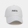 Estilo Británico Nuevo PARÍS Gorra Bordada para Mujer Moda Otoño Simple Suave Superior Gorra de Béisbol Gorra Estilo Americano de Moda