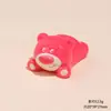 Urso Morango Estéreo Fofo Acessórios de Resina DIY Cola de Chantilly Capa de Celular Adorno de Cabeça Grampo de Cabelo Pequenos Enfeites de Carro