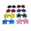 Gafas de Sol Sin Marco de Estrella de Cinco Puntas Incrustadas de Diamantes Transfronterizas Estilo Europeo y Americano Exageradas de Colores Caramelo Gafas para Fiesta y Baile