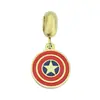 Série Marvel Panjia Joias Homem de Ferro Homem-Aranha Martelo do Thor Pingente Pulseira de Contas de Aço Inoxidável Acessórios