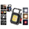 Lanterna Chaveiro Multifuncional Transfronteiriça Recarregável Autodefesa Luz de Emergência Magnética Lanterna Pequena Impermeável para Exterior Mini Lanterna