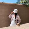 Estilo Nuevo de Verano 2026 Moda Coreana Sencilla y Única Chaqueta Corta con Solapa para Proteger del Sol Casual Holgada Perezosa Ropa con Protección Solar para Mujer