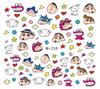 Desenho Animado Nova Marca d'Água Adesivos Nail Art E-commerce Transfronteiriço Nail Art Marca d'Água Desenho Animado Menina Bonita Fofos Adesivos Nail Art