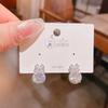 2025 Nuevo Estilo Zircón Pendientes de Flor Simple para Mujer Aguja de Plata Estilo Coreano Sentido de Alta Gama Exquisitos Pendientes Combinables Joyería