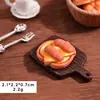 Mini paisaje simulación bolsa de cuerno bolsa de piña muñeca de pan decoración de casa de muñecas casa de juegos de dibujos animados casa de juegos diy accesorios de comida y juego
